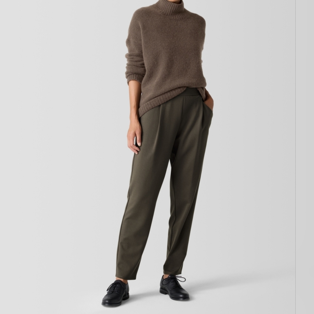 Eileen Fisher Washable Flex Carrot Pants Gray Size L